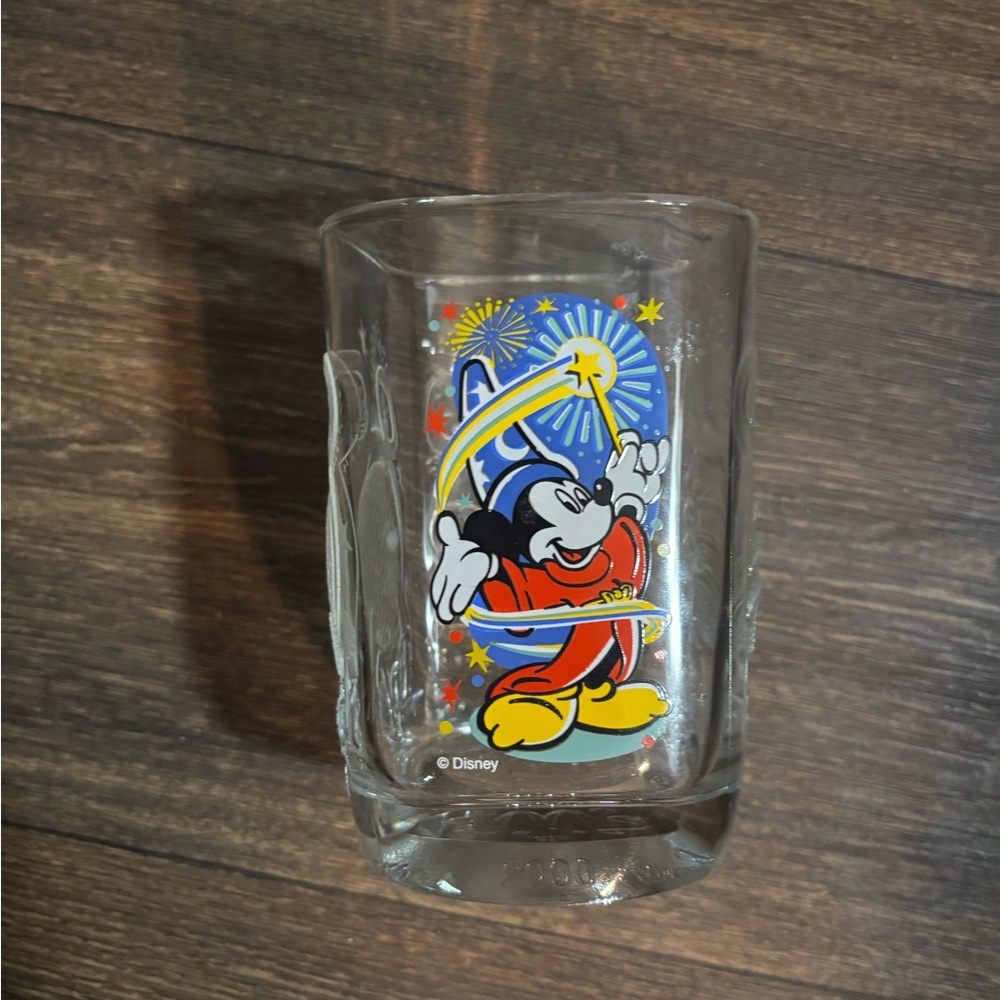 Disney Sorcerer Mickey Glass with Vibrant Design McDonald’s 2000